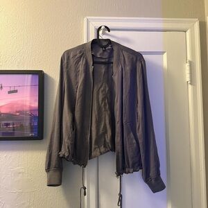 H&M Dark Gray Bomber Jacket